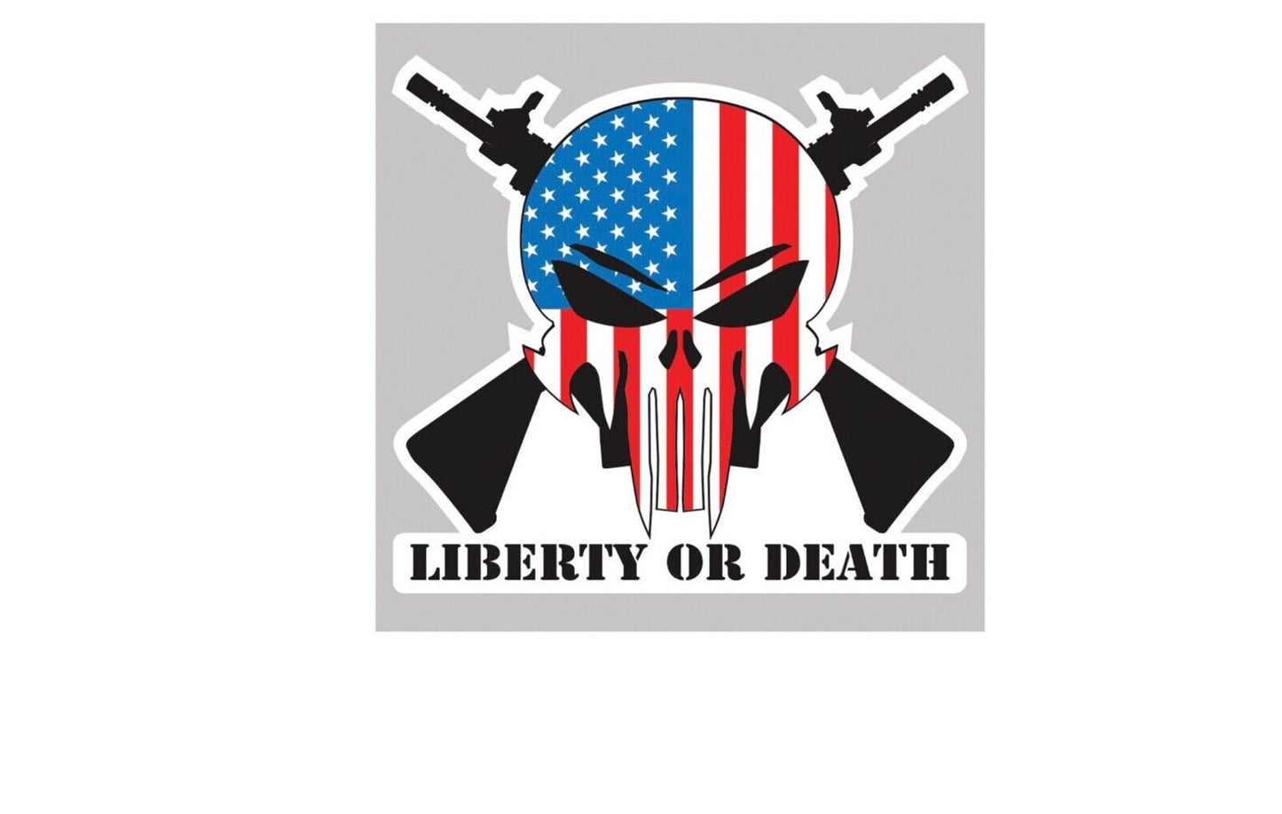 Liberty or Death Sticker 4.5"x4.5"