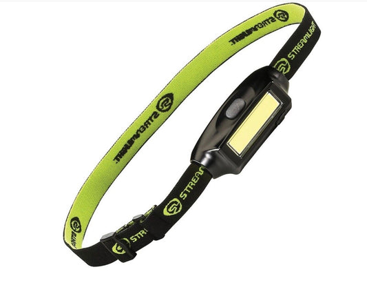 Streamlight Bandit 180 Lumens LED Rechargeable Headlamp WVisor Clip-61702, Black