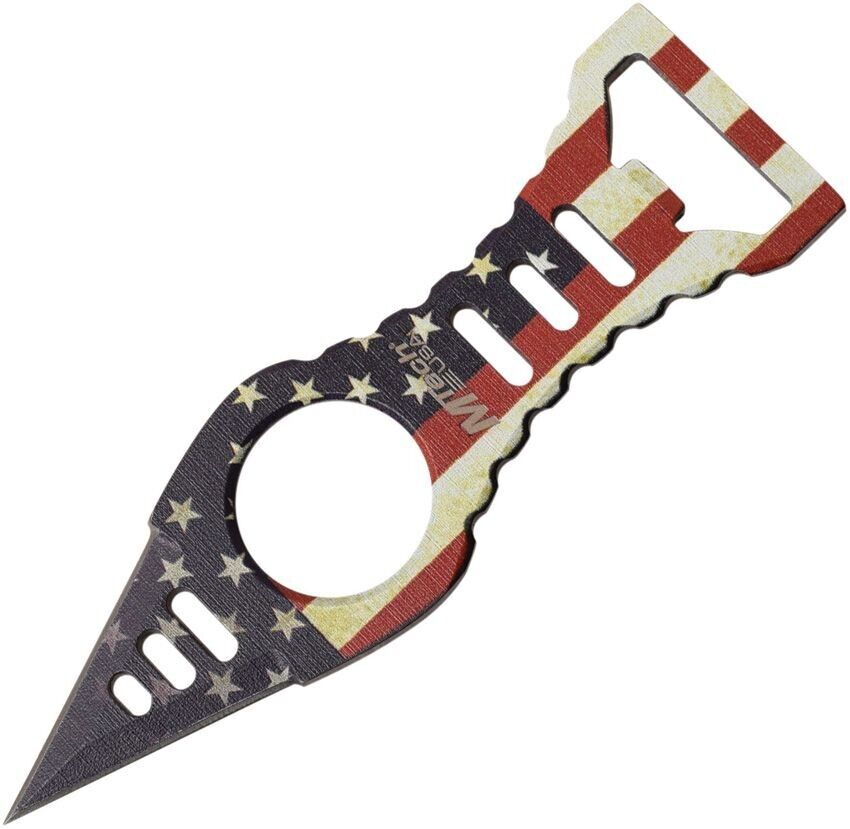 MTech Neck Fixed Knife 1.5" 3Cr13 Steel Construction Blade Finger Ring MT-20-27F