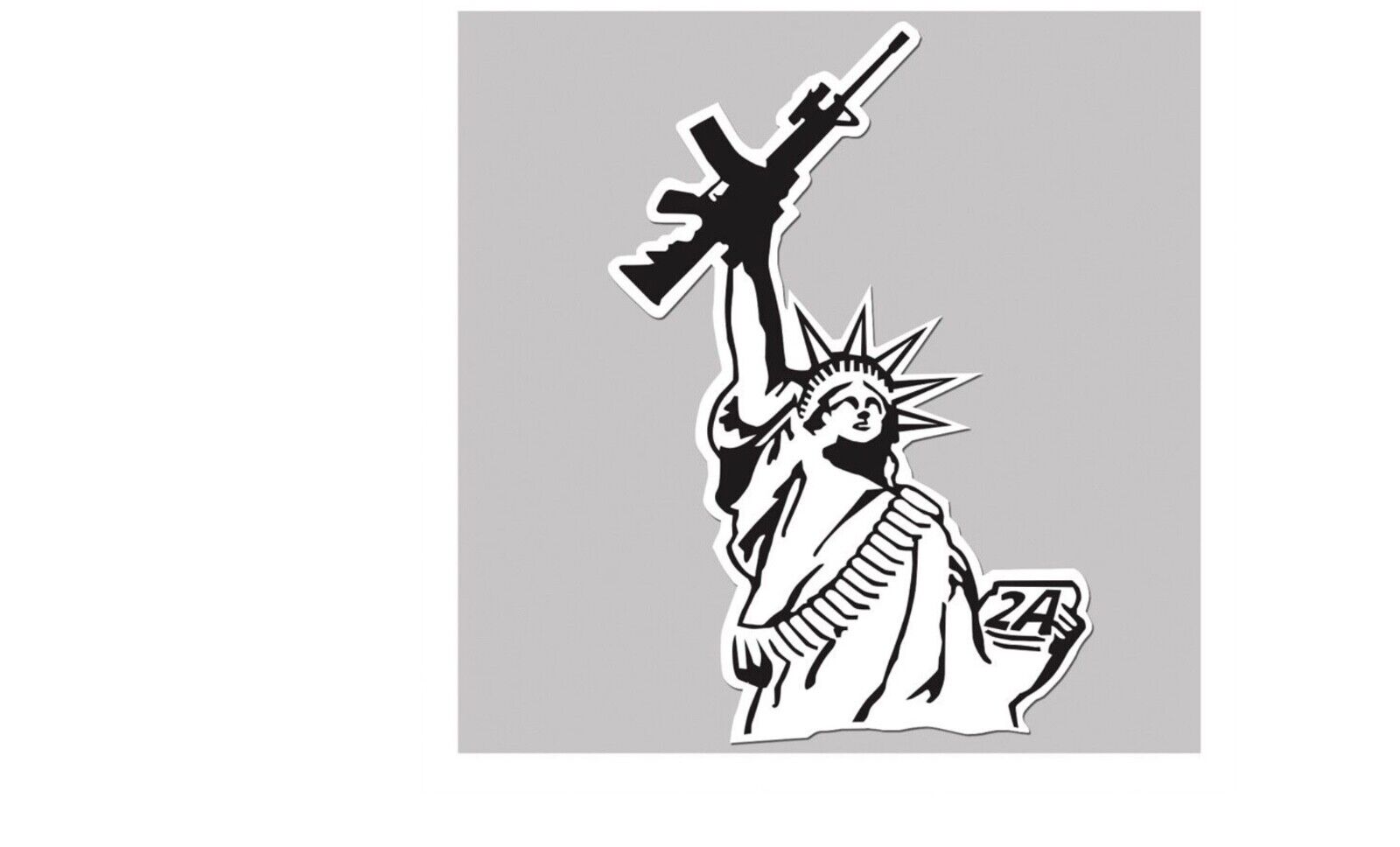 Statue of Liberty AR15 2A Sticker