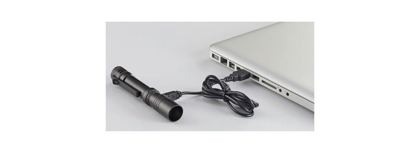 Streamlight MacroStream USB Flashlight LED with Rechargeable Battery - Black